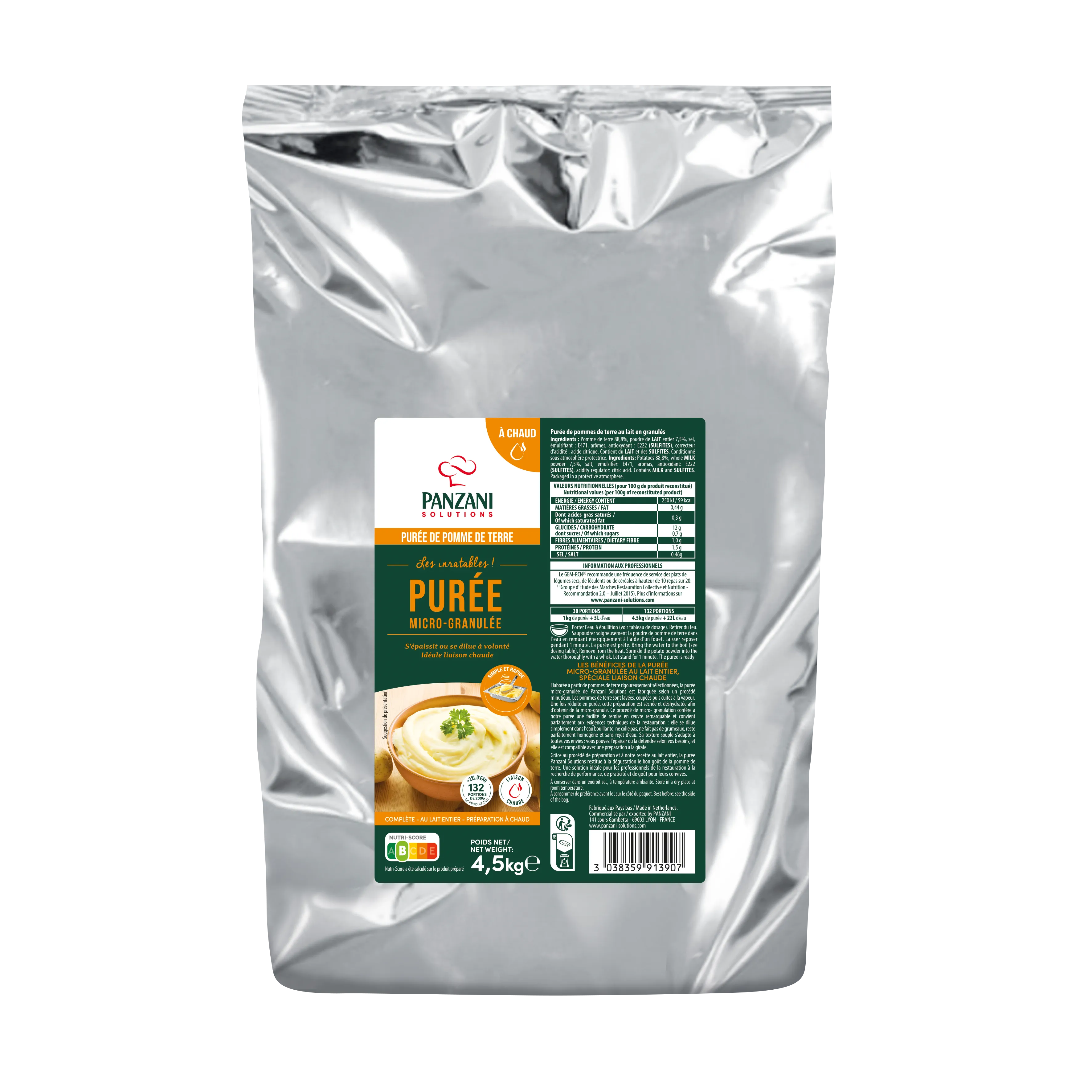 Hot Micro-Granulated Potato Purée HD